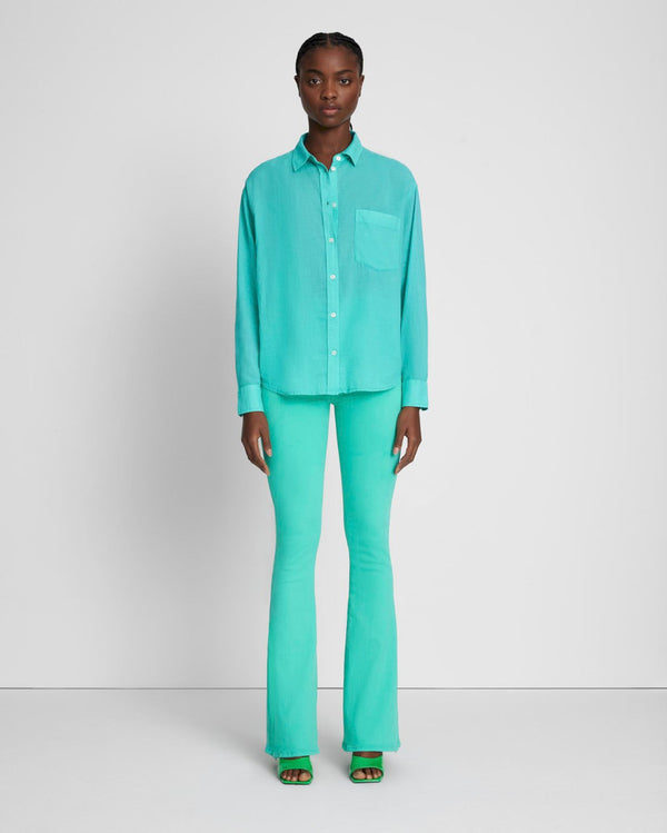 7 For All Mankind Classic Button Up Shirt Tops