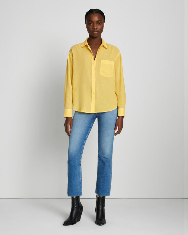 7 For All Mankind Classic Button Up Shirt Tops