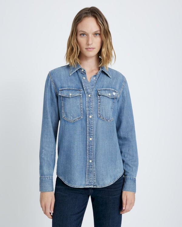 7 for all mankind Classic Denim Shirt Tops