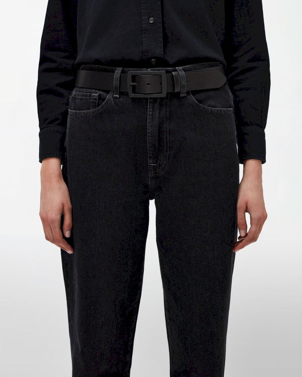 7 for all mankind Classic Leather Belt Accessories