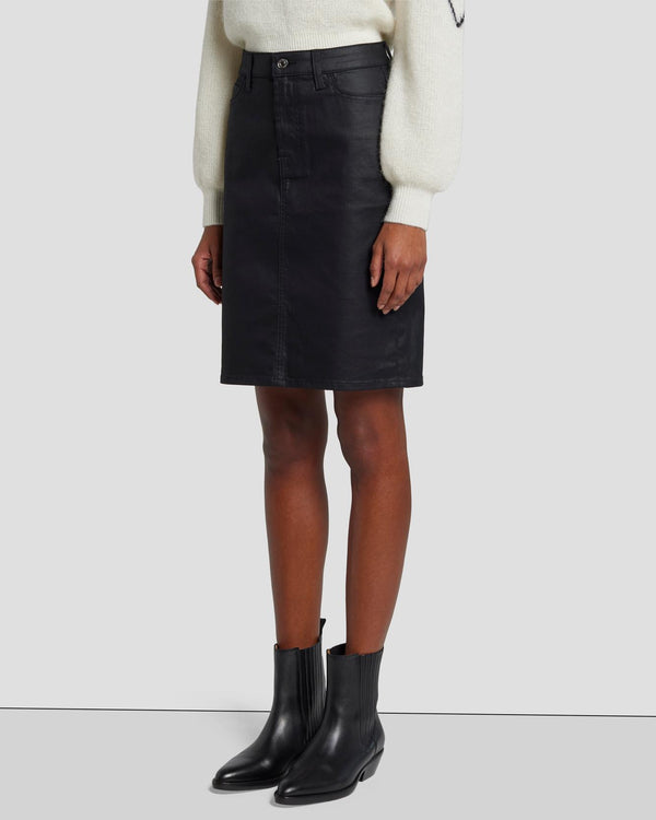 7 For All Mankind Coated Easy Pencil Skirt Skirts