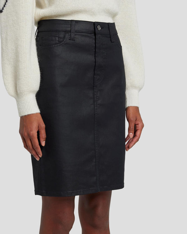 7 For All Mankind Coated Easy Pencil Skirt Skirts