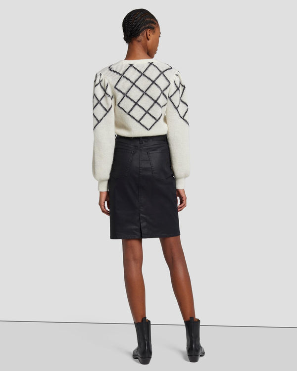 7 For All Mankind Coated Easy Pencil Skirt Skirts