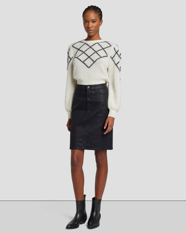 7 for all mankind Coated Easy Pencil Skirt Skirts