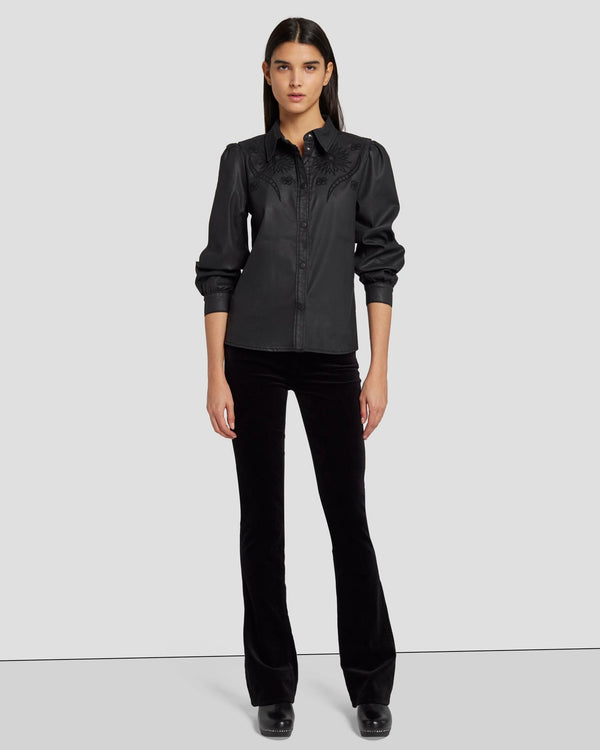 7 For All Mankind Coated Western Shirt Tops