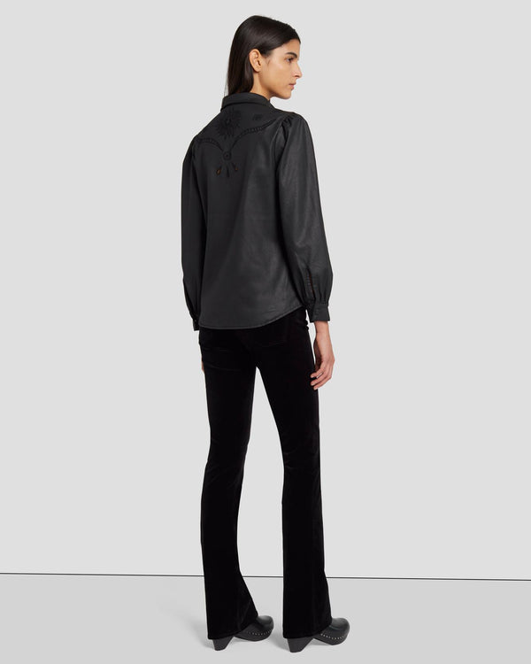 7 For All Mankind Coated Western Shirt Tops