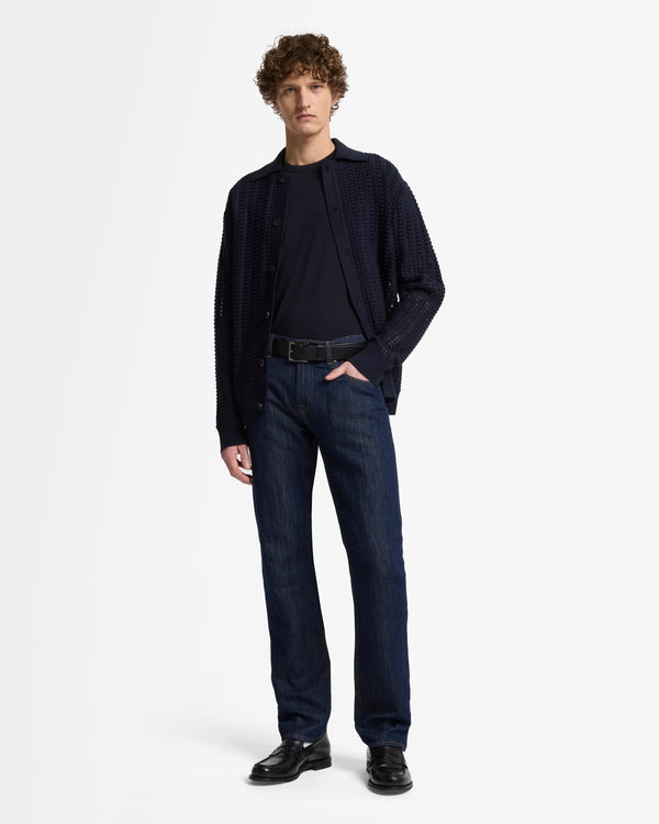 7 For All Mankind Crochet Knit Polo Sweaters