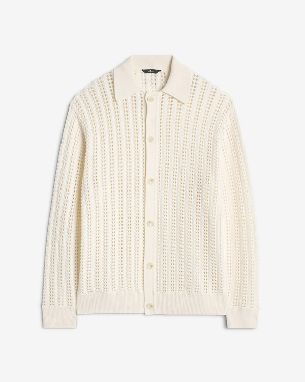 7 for all mankind Crochet Knit Polo Sweaters