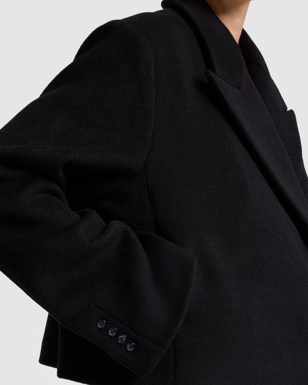 7 For All Mankind Cropped Wool Jacket Jackets