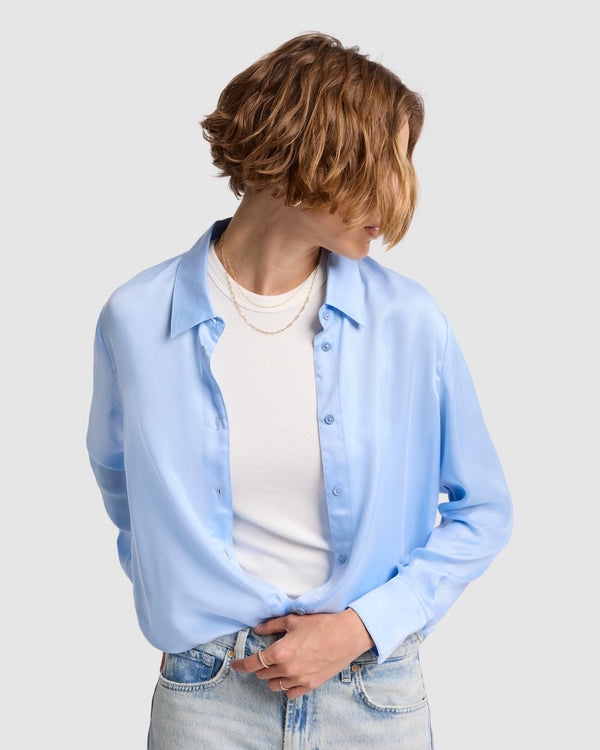 7 For All Mankind Cupro Shirt Tops