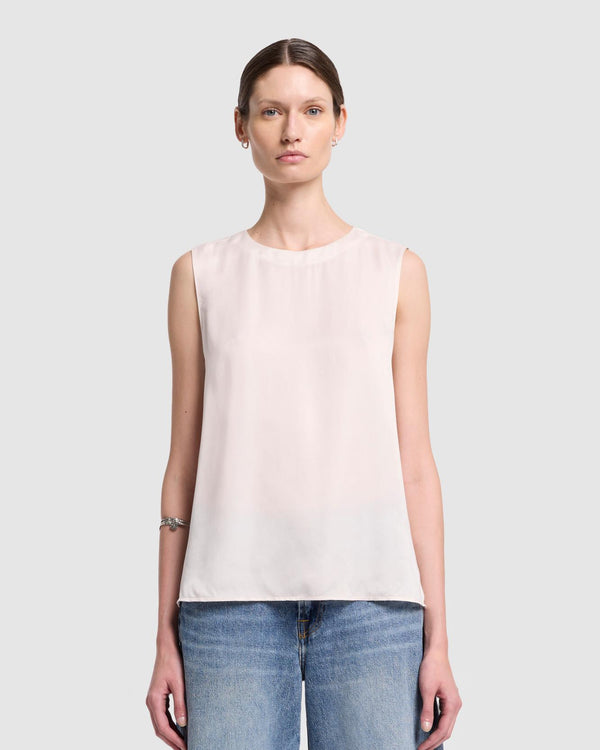 7 for all mankind Cupro Sleeveless Top Tops