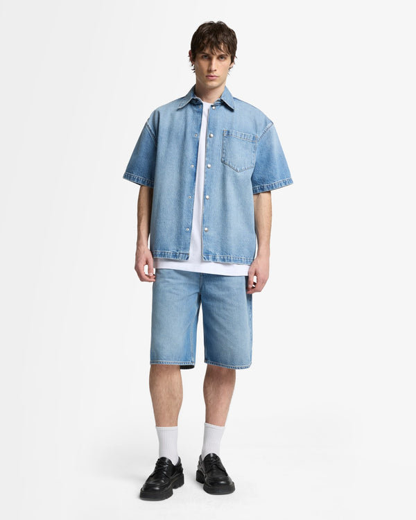 7 For All Mankind Denim Camp Shirt Shirts