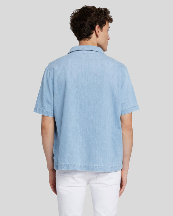 7 For All Mankind Denim Camp Shirt Shirts