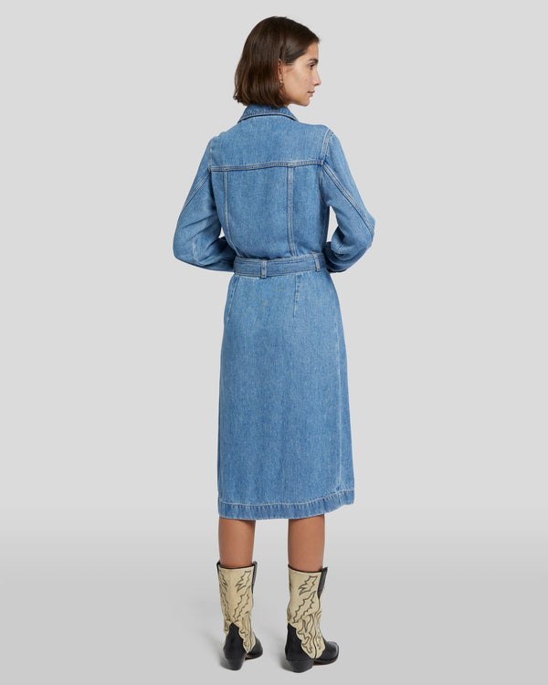 7 For All Mankind Denim Lustre Dress Dresses