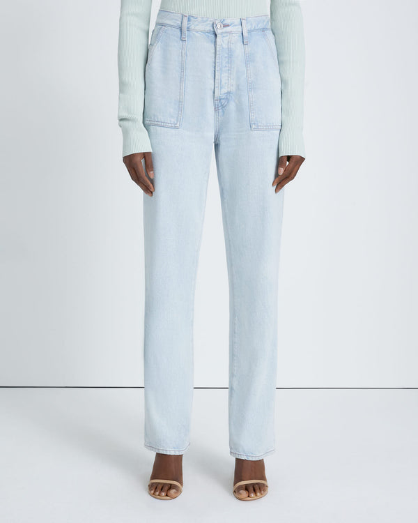 7 For All Mankind Denim Lustre Easy Straight Jeans