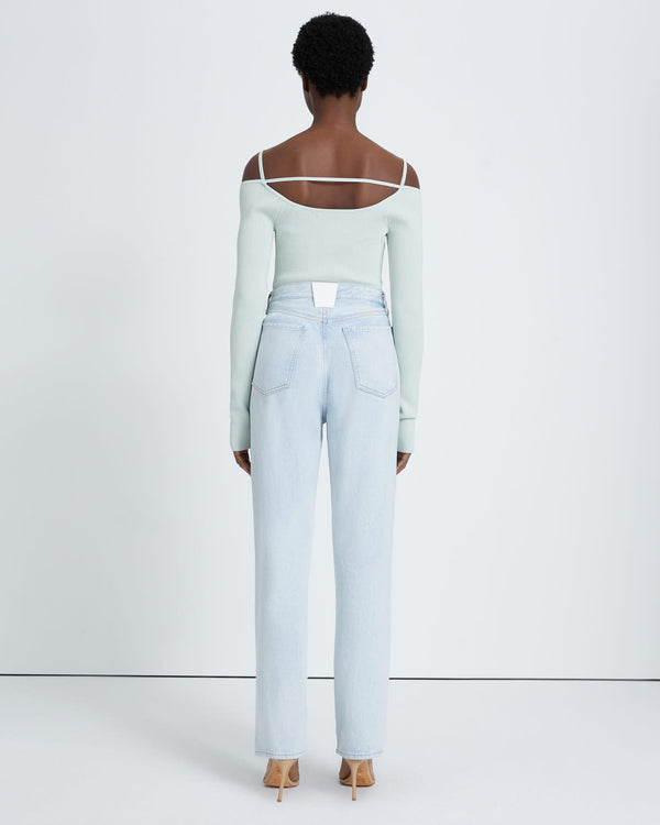 7 For All Mankind Denim Lustre Easy Straight Jeans