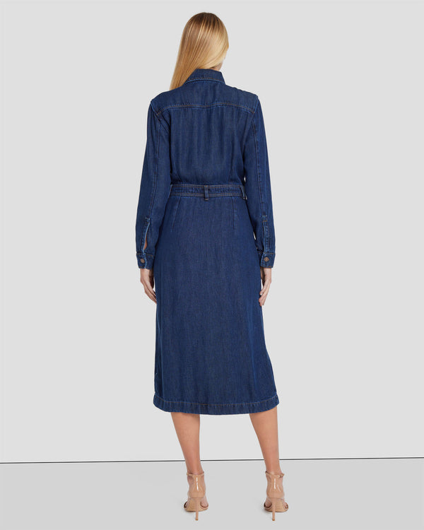 7 For All Mankind Denim Lustre Luxe Dress Dresses