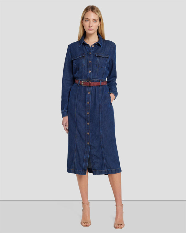 7 for all mankind Denim Lustre Luxe Dress Dresses