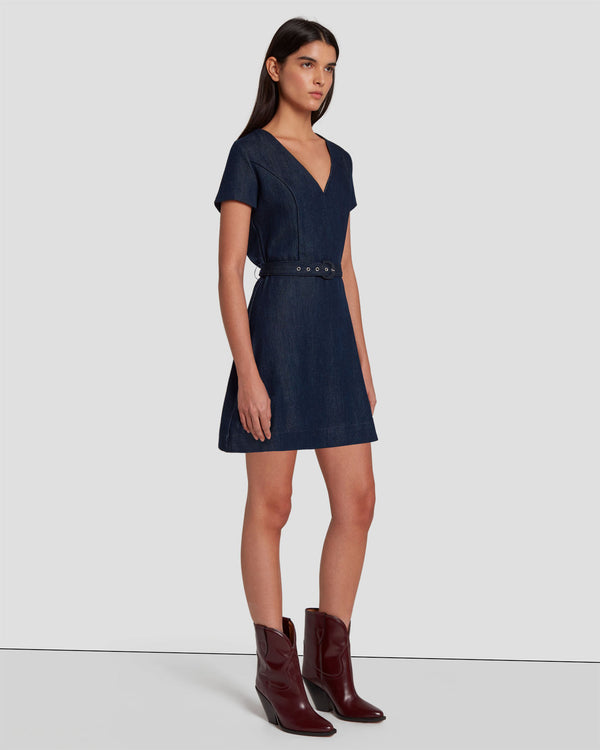 7 For All Mankind Denim Lustre Mod Dress Dresses