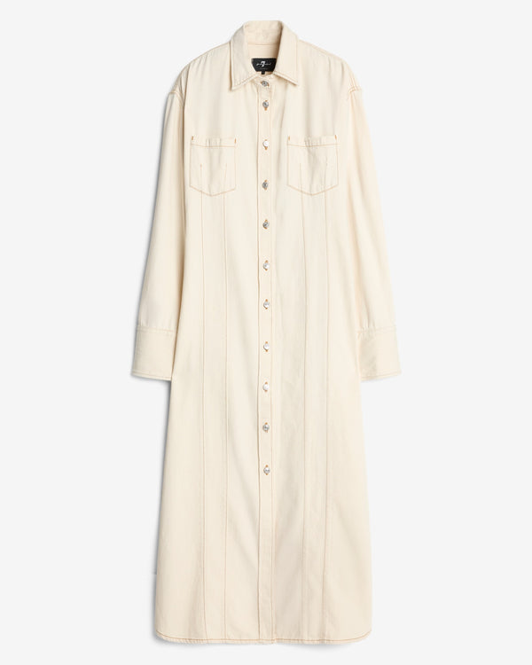 7 for all mankind Denim Maxi Shirtdress Dresses