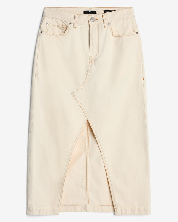 7 for all mankind Denim Midi Skirt Skirts