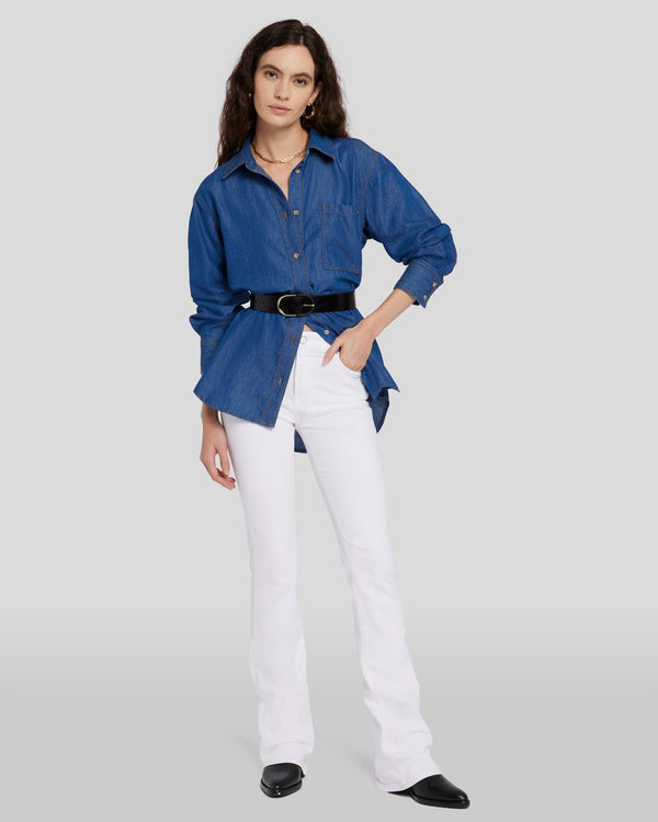 7 For All Mankind Denim Shirt Tops