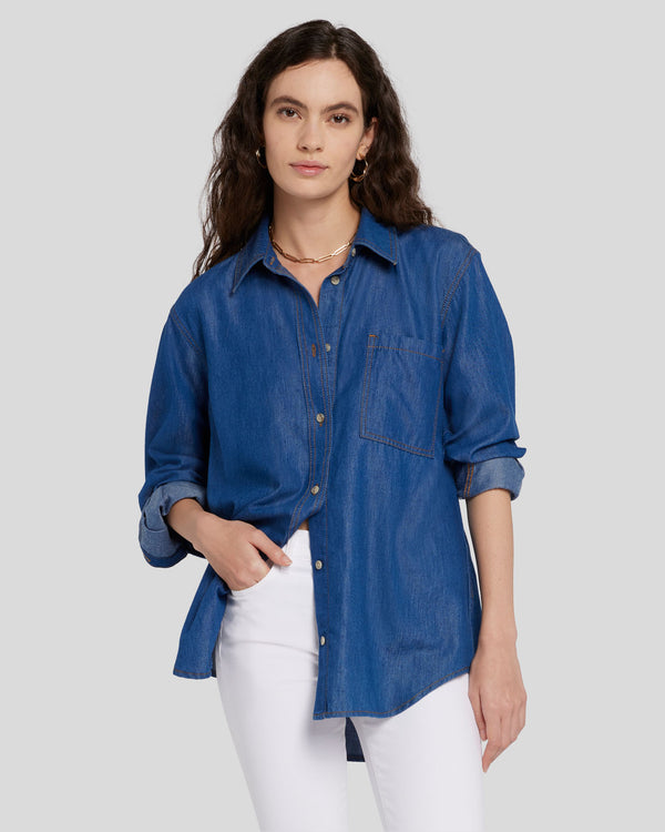 7 for all mankind Denim Shirt Tops