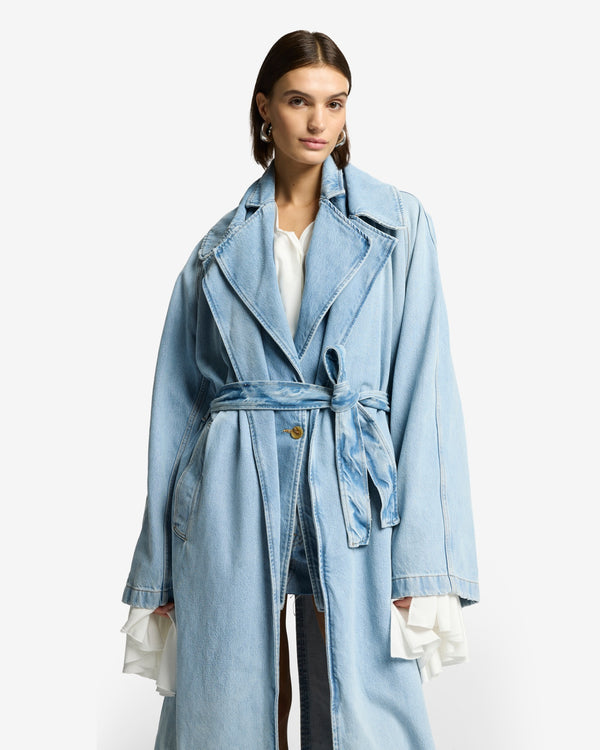 7 For All Mankind Denim Trench Coat Denim Jackets