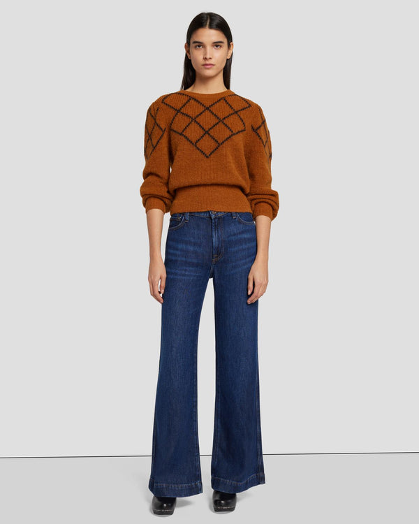 7 For All Mankind Diamond Sweater Sweaters