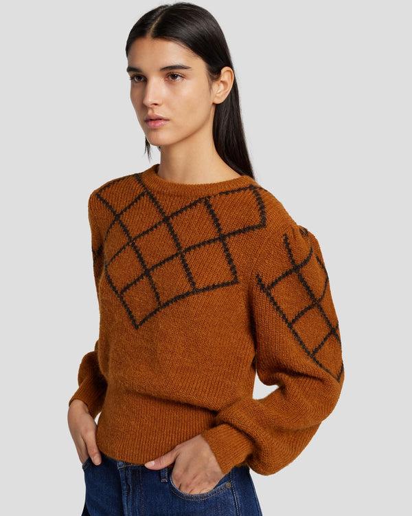 7 For All Mankind Diamond Sweater Sweaters