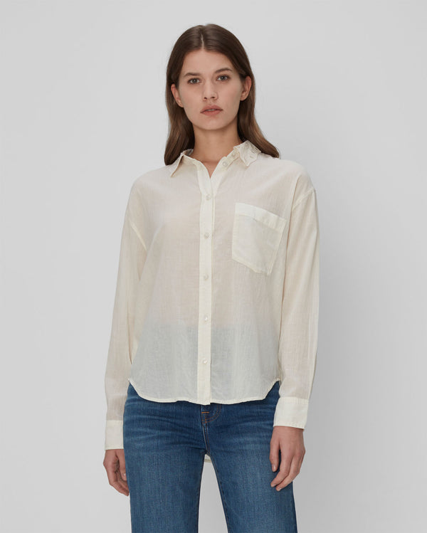 7 for all mankind Eyelet Classic Shirt Tops