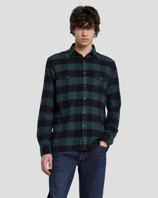 7 for all mankind Flannel Overshirt Shirts