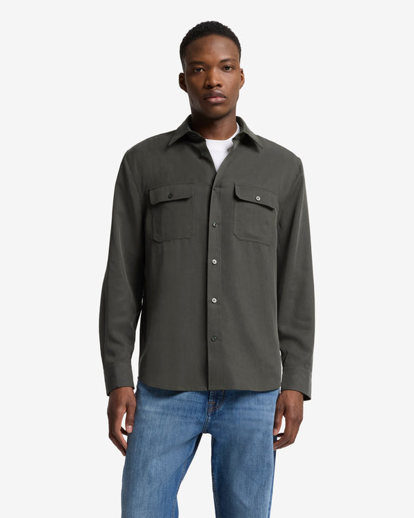 7 For All Mankind Fluid Military Shirt Shirts