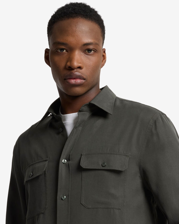 7 For All Mankind Fluid Military Shirt Shirts