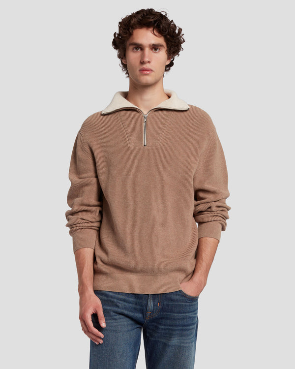 7 For All Mankind Half Zip Sweater Sweaters