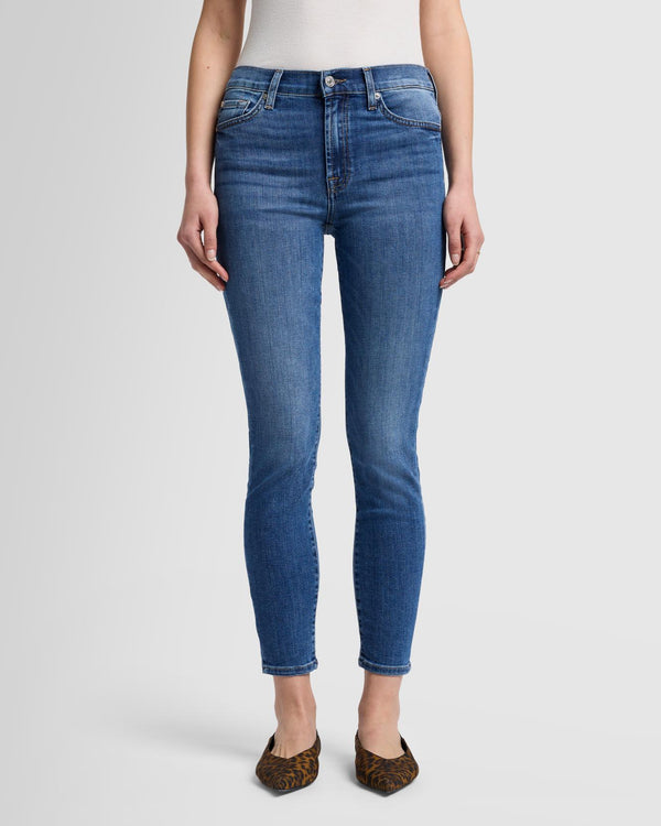 7 For All Mankind High Waist Ankle Skinny Jeans