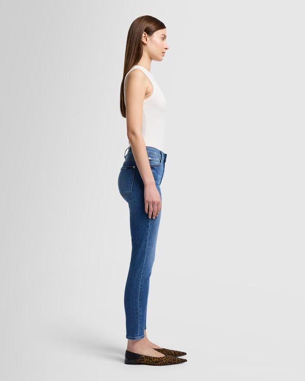 7 For All Mankind High Waist Ankle Skinny Jeans