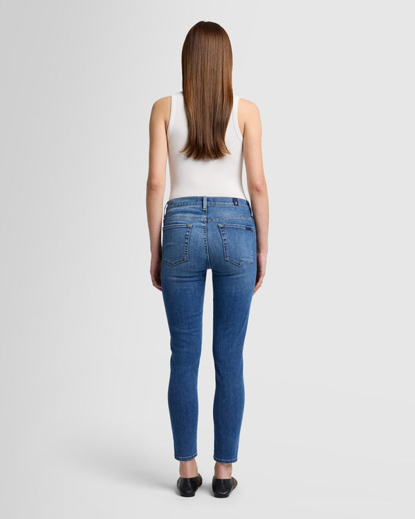 7 For All Mankind High Waist Ankle Skinny Jeans