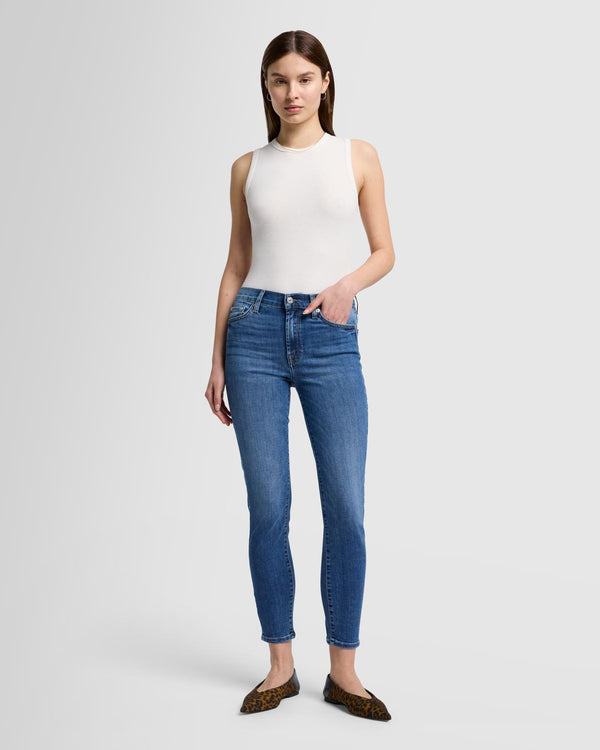 7 for all mankind High Waist Ankle Skinny Jeans