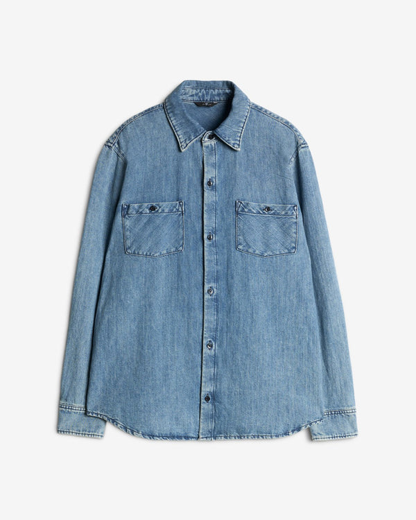 7 for all mankind Indigo Linen Overshirt Shirts
