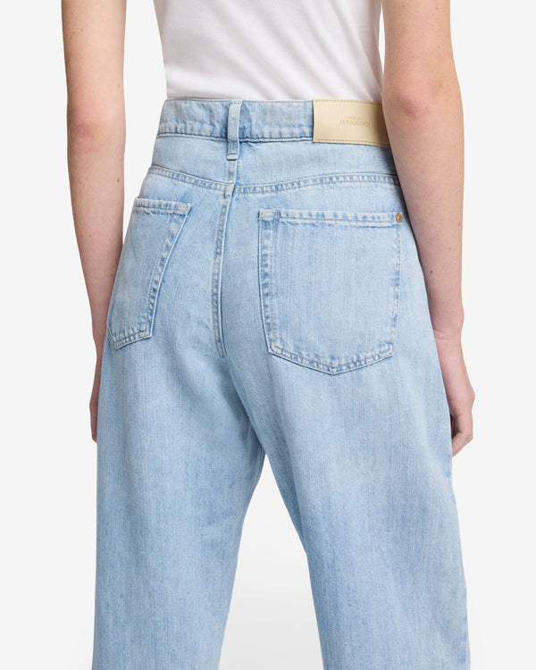 7 For All Mankind Indigo Linen Tess Trouser Jeans