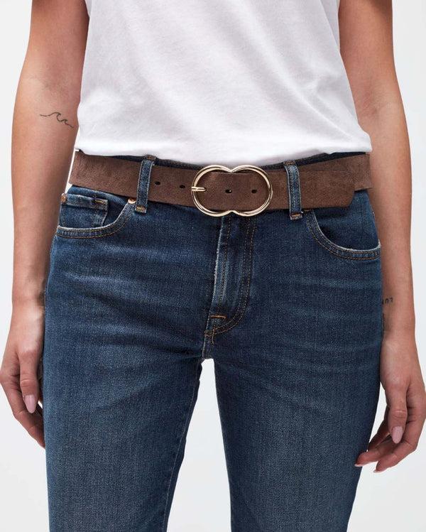 7 for all mankind Infinity Suede Belt Accessories