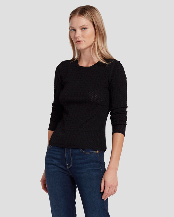 7 for all mankind Knit Weave Top Tops