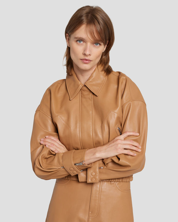 7 for all mankind Leather Moto Jacket Jackets