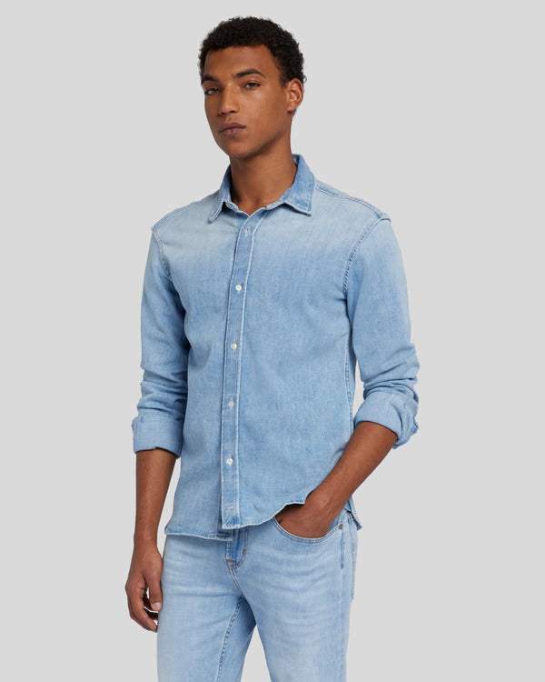 7 For All Mankind Left Hand Denim Shirt Shirts