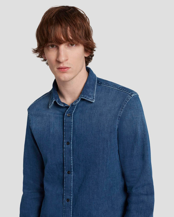 7 For All Mankind Left Hand Denim Shirt Shirts
