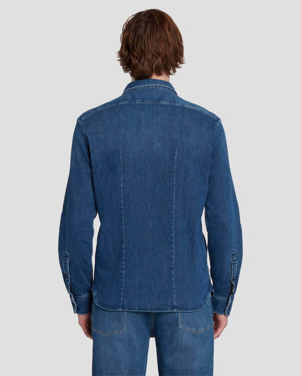 7 For All Mankind Left Hand Denim Shirt Shirts