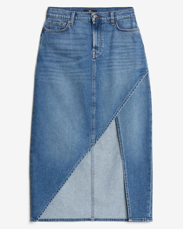 7 for all mankind Libby Denim Slit Skirt Skirts