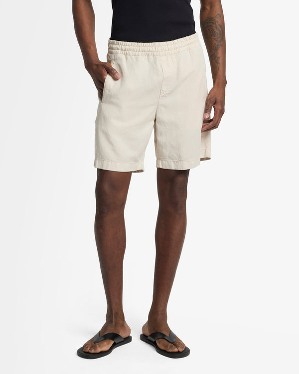 7 For All Mankind Linen Blend Jogger Short Shorts