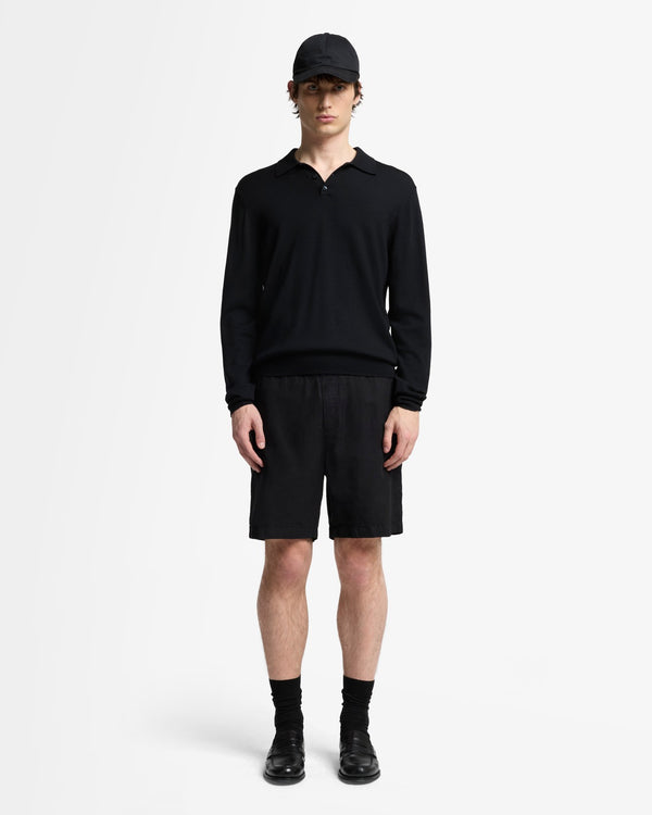 7 For All Mankind Linen Blend Jogger Short Shorts
